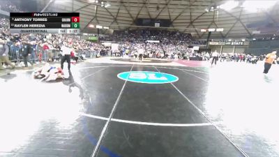 Boys 1B/2B 113 Quarterfinal - Anthony Torres, Granger vs Raylen Heredia, Warden