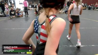 23 lbs Finals (2 Team) - Scarlett Slaton, Lady Reapers vs Julia Martin, Steel Valley