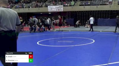 120 lbs Round Of 16 - Beau Snell, Hampstead, MD vs Kaiden Proctor, Berkeley Springs, WV