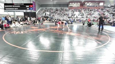 55 kg Cons. Quarters - Marjorie McDaniel, Colorado Mesa Wrestling Club vs Savannah Witt, Eagle Wrestling Club