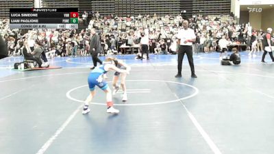 53-M lbs Consi Of 8 #2 - Luca Simeone, Vougar Honor Wrestling vs Liam Paglione, Power Half Wrestling Academy