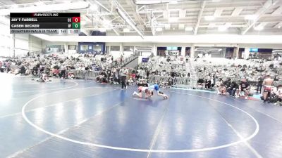 110 lbs Quarterfinals (8 Team) - Casen Becker, Black Fox vs Jay T Farrell, Cali Club