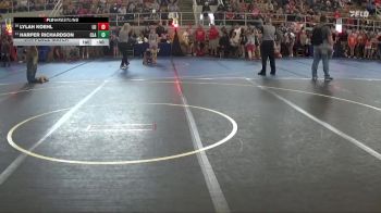 45 lbs 5th Place Match - Lylah Koehl, Liberty Union vs Harper Richardson, Claymont