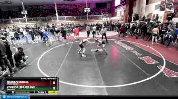 113 lbs Cons. Round 3 - Konnor Spradling, Lakeside vs Hayden Sorbel, Priest River