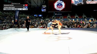 130 lbs Cons. Rd Of 32 - Reagan Eaton, Nebraska vs Leona Martinez, California