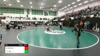 113 lbs Cons. Semi - Chevy Hill, Powell vs Dominic Sanchez, Big Piney