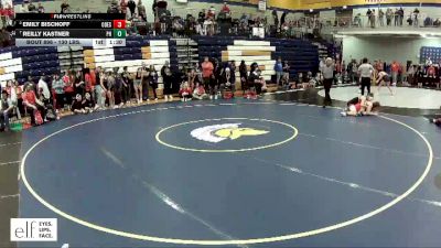 130 lbs. Quarterfinal - Reilly Kastner, Park Hill vs Emily Bischoff, Odessa