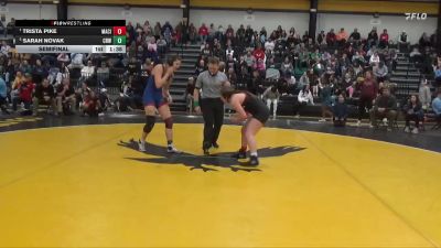 155 lbs Semifinal - Trista Pike, Mason City vs Sarah Novak, Cedar Rapids Washington