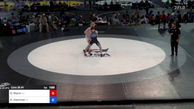 157 lbs Cons 32 #1 - Samuel Mann, AZ vs Kalab Hammer, ID