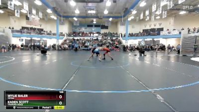 106 lbs Cons. Round 4 - Kaden Scott, Thunder Ridge vs Wylie Baler, Teton