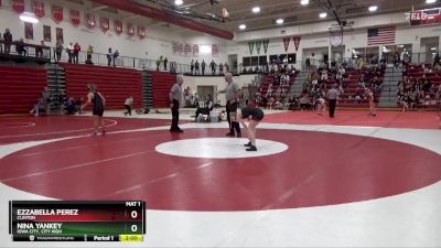 120 lbs Semifinal - Nina Yankey, Iowa City, City High vs Ezzabella Perez, Clinton