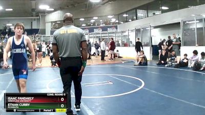 125 lbs Cons. Round 5 - Isaac Fandakly, Wrestling University vs Ethan Curry, Plymouth