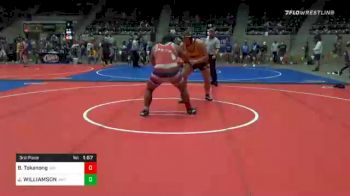 3rd Place - Benjamin Tokanong, Indiv vs JOHNNY WILLIAMSON, Jay Wrestling Club