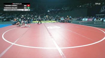 3A Boys 132 lbs Champ. Round 1 - Cameron Ireland, Banks Boys vs Hayden Cornell, Burns Boys