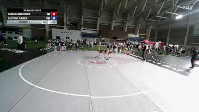 130 lbs Round 1 - Sloan Andrews, Sanderson Wrestling Academy vs Eletise Fager, Charger Wrestling Club
