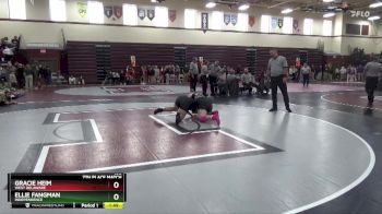 190 lbs 7th Place Match - Gracie Heim, West Delaware vs Ellie Fangman, Independence