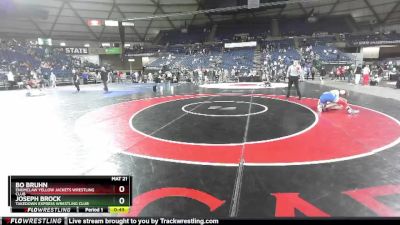 144 lbs Cons. Semi - Bo Bruhn, Enumclaw Yellow Jackets Wrestling Club vs Joseph Brock, Takedown Express Wrestling Club