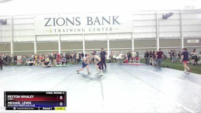132 lbs Cons. Round 2 - Michael Lewis, Stallions Wrestling Club vs Peyton Whaley, Utah
