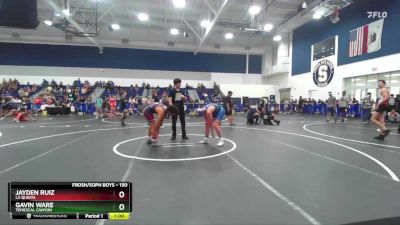 150 lbs Cons. Round 2 - Gavin Ware, Temescal Canyon vs Jayden Ruiz, La Quinta