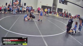 82 lbs Round 5 - James Ellis, Tomahawk Youth Wrestling vs Nicholas Nordstrom, Cane Bay Cobras