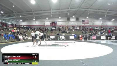 184 lbs Champ. Round 1 - Landon Ristoff, Salem vs Patrick Jackson, Gannon
