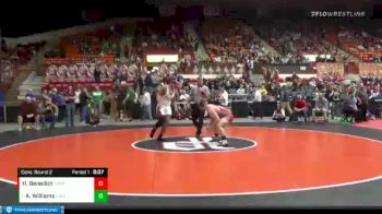 220 lbs Cons. Round 2 - Arrick Williams, Girard vs Hunter Benedict, Tonganoxie