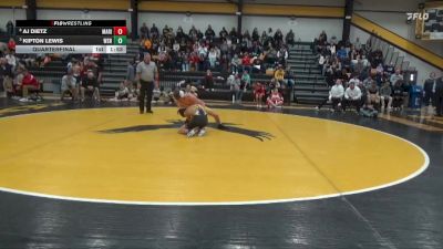 113 lbs Quarterfinal - Kipton Lewis, Waverly-Shell Rock vs AJ Dietz, Marion