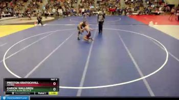 138 lbs Cons. Round 1 - Preston Kratochvill, Holmen vs Garion Wallgren, Plainview-Elgin-Millville