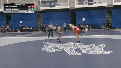 133 lbs Semifinal - Jacob Myers, CSU-Pueblo vs Jakob Romero, Adams State