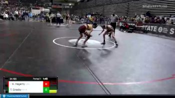 3A 106 lbs Semifinal - Kadyn Hagerty, Capital vs Tanner Crosby, Mt. Spokane