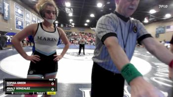 135 lbs Semifinal - Sophia Greer, Nipomo vs Analy Gonzalez, Righetti