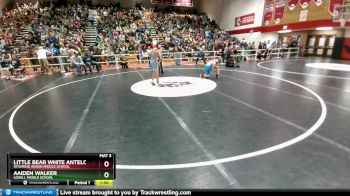 120 lbs Quarterfinal - Little Bear White Antelope, Wyoming Indian Middle School vs Aaiden Walker, Lovell Middle School