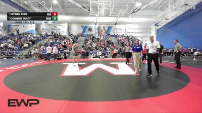 215 lbs Cons. Round 3 - Jayden Kirk, Wichita-South HS vs Connor Tracy, Olathe West