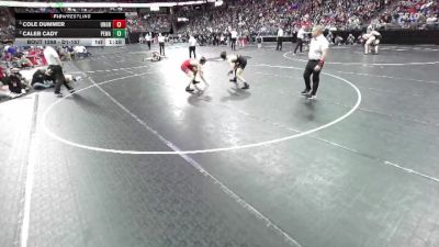 D1-157 lbs Semifinal - Cole Dummer, Union Grove vs Caleb Cady, Pewaukee