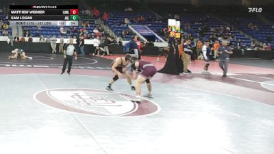 157 lbs Round Of 64 - Matthew Webber, Lowell vs Sam Logan, Arlington