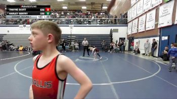 66 lbs Champ. Round 1 - Harley Gentry, Challis Blackheart Wrestling Club vs Thayne Scott, Kimberly Bulldog Wrestling Club