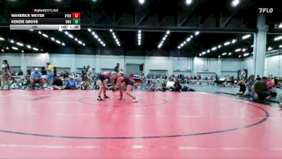 138 lbs Round 1 (10 Team) - Maverick Weyer, Backyard Brawlers Pink vs Kenzie Grove, Blackman WC