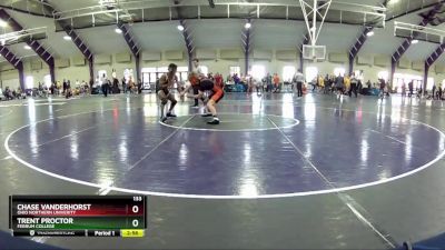 133 lbs Cons. Round 3 - Chase Vanderhorst, Ohio Northern Univerity vs Trent Proctor, Ferrum College