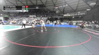 Boys 2A 285 lbs Cons. Round 4 - Derrius Jeffrey, Grandview vs Elliot Mitchell, Othello