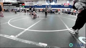 46 lbs Consi Of 8 #2 - Jaxon Camren, Cowboy Wrestling Club vs Maverick Crawford, Southmoore SaberCats Wrestling