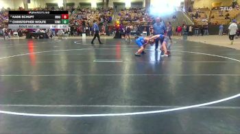 95 lbs Champ. Round 1 - Christopher Wolfe, Wildcats Wrestling vs Kade Schuft, Higher Calling Wrestling