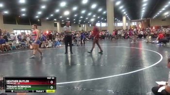 155 lbs Round 1 (4 Team) - Heather Butler, Trojan WA vs Teegan Robinson, Patriots WC White