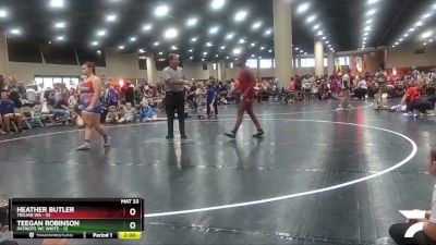 155 lbs Round 1 (4 Team) - Heather Butler, Trojan WA vs Teegan Robinson, Patriots WC White