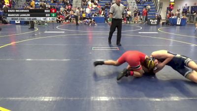 133 lbs Quarterfinal - Enzo Incorvati, Moon vs Marcus Lawler, Bishop McDevitt