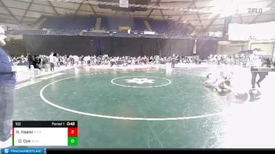 102 lbs Cons. Round 3 - Devon Dye, Big Cat Wrestling Club vs Hudson Hoalst, Mat Demon Wrestling Club