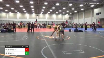 182 lbs 3rd Place - Andy Aldridge, VA vs Brandon Green, NJ