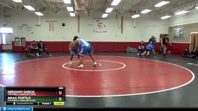 285 lbs Cons. Semi - Abraham Garcia, Columbus Community/WMU vs Brian Portilo, Columbus Community/WMU