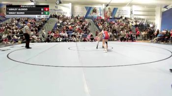 110 lbs 1st Place Match - Emjay Marez, Garden City vs Ashley Alonso, Dodge City