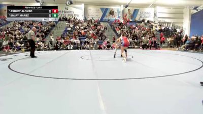 110 lbs 1st Place Match - Emjay Marez, Garden City vs Ashley Alonso, Dodge City