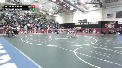 105 lbs Quarterfinal - Nethania Munguia, La Quinta/La Quinta vs Carolina Moreno, Norwalk